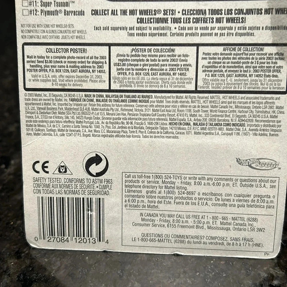 Hotwheels T-Hunt 2003 Super Tsunami 11 - Picture 4 of 8